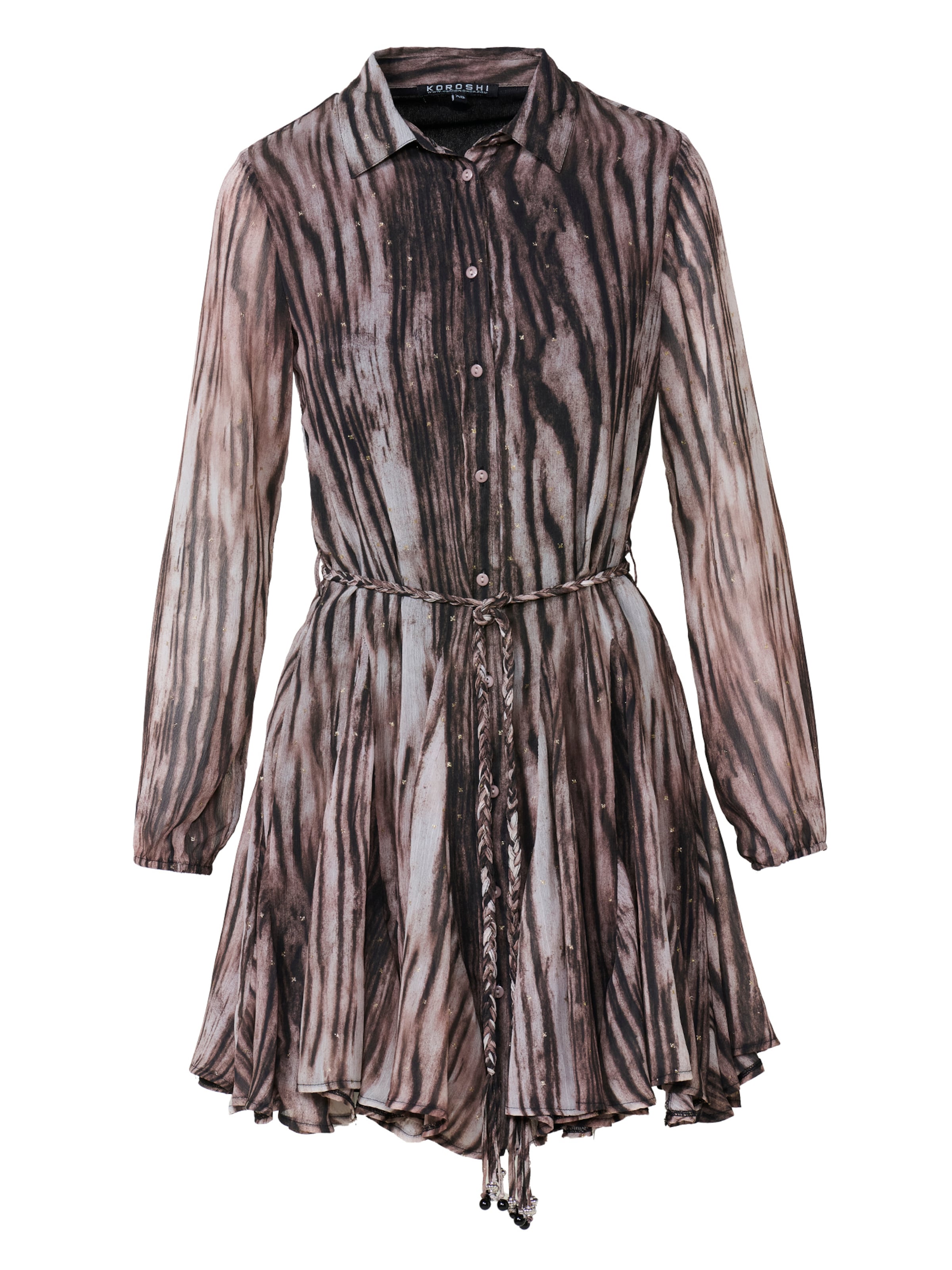 KOROSHIKošulja haljina - bež boja: prednji dio