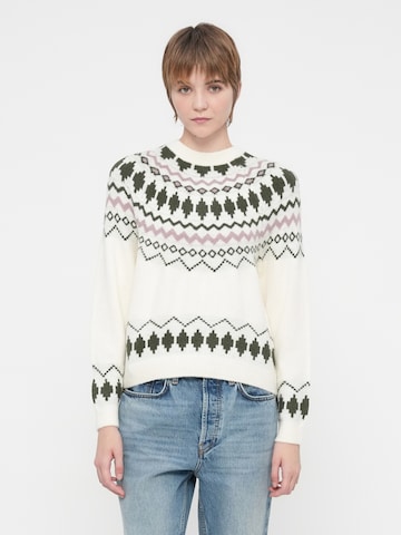 VILA Trui 'VIPEYSA' in Wit: voorkant