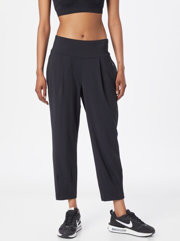 Loosefit Pantaloni sport de la ESPRIT pe negru: față