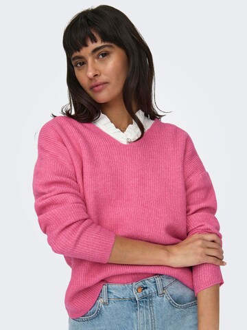 ONLY Sweater 'CAMILLA' in Pink