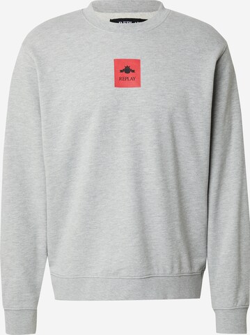 REPLAY Sweatshirt i grå: framsida