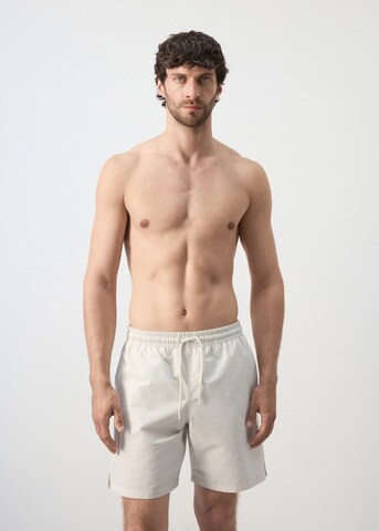 MANGO MAN Badeshorts 'Seer' in Beige: Vorderseite
