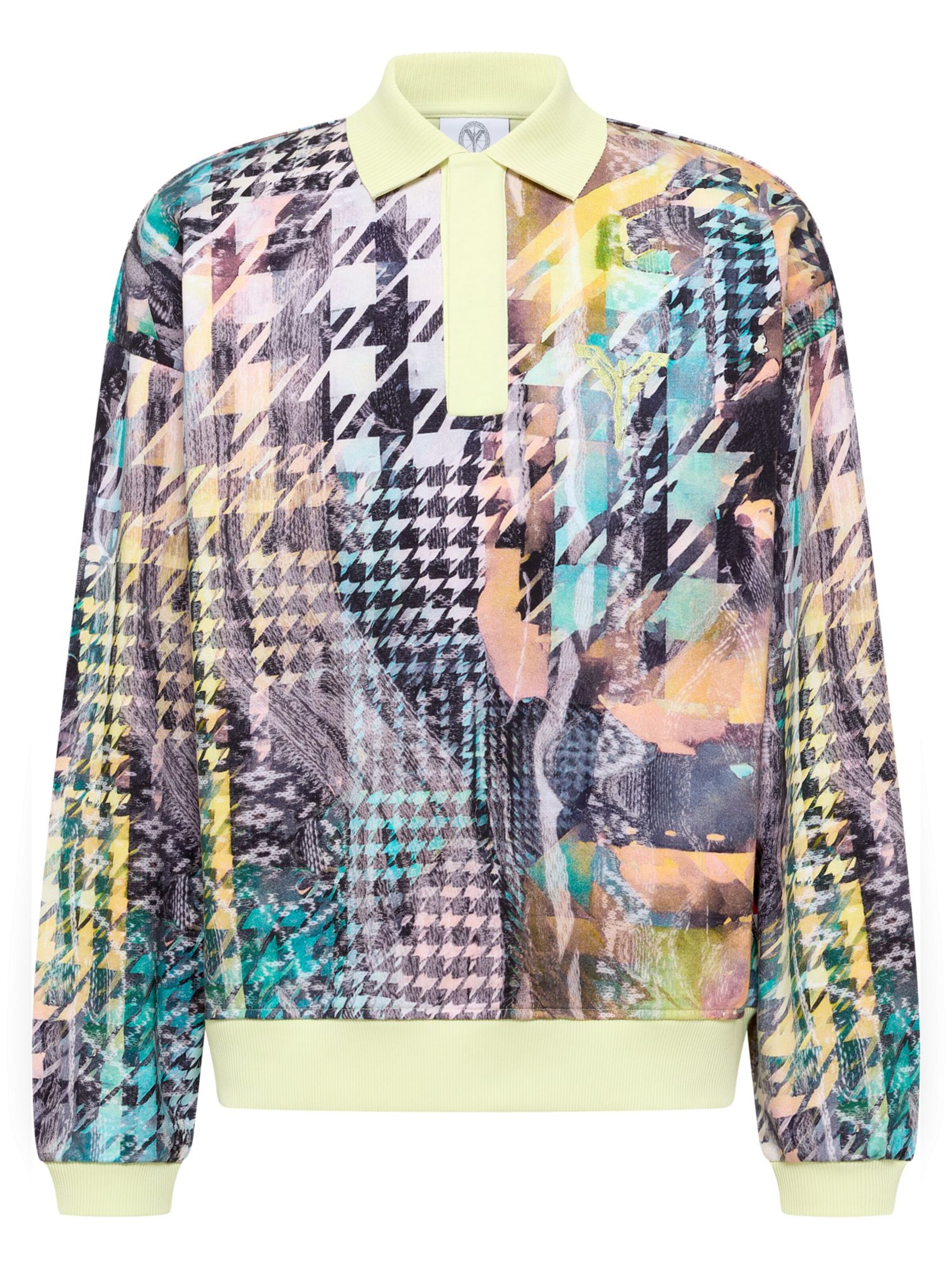 Carlo Colucci Sweatshirt 'Felder' in Mischfarben: Vorderseite