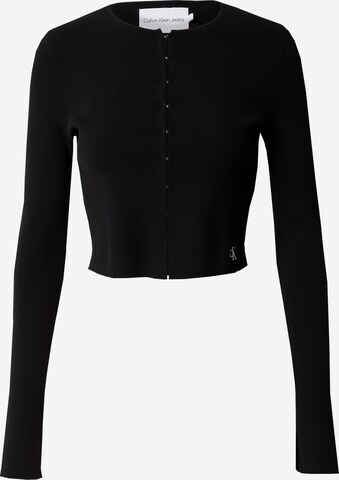 Cardigan Calvin Klein Jeans en noir : devant