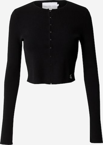 Calvin Klein Jeans Strickjacke in Schwarz: predná strana