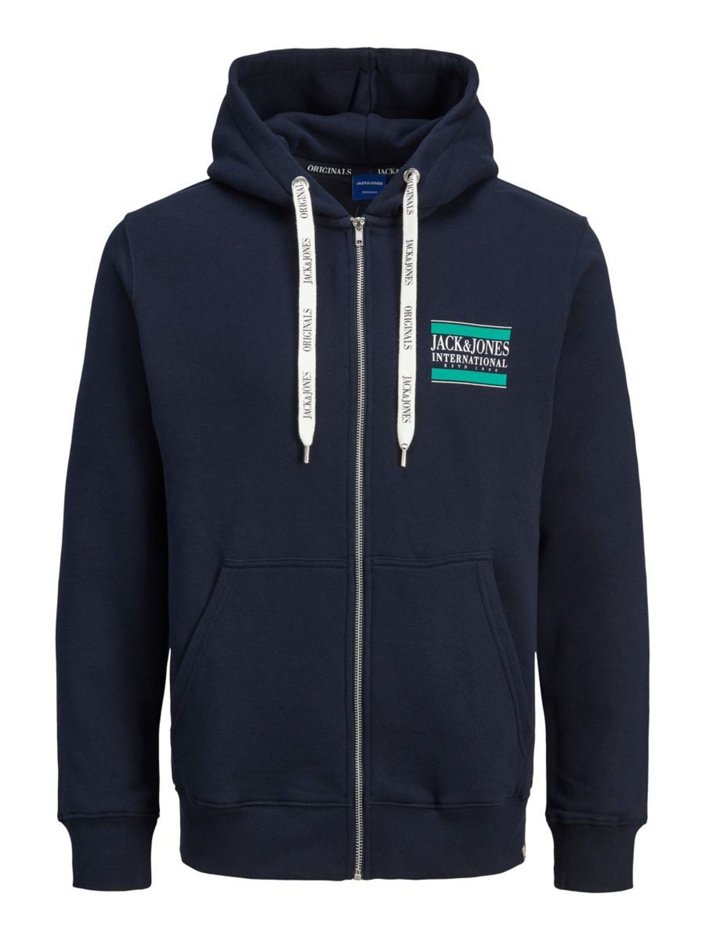 JACK & JONES Sweatjacke in Blau: Vorderseite
