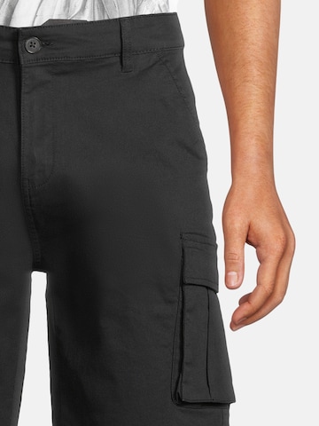 Regular Pantalon cargo AÉROPOSTALE en noir