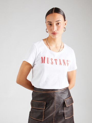 MUSTANG Shirt 'Alma' in Wit: voorkant