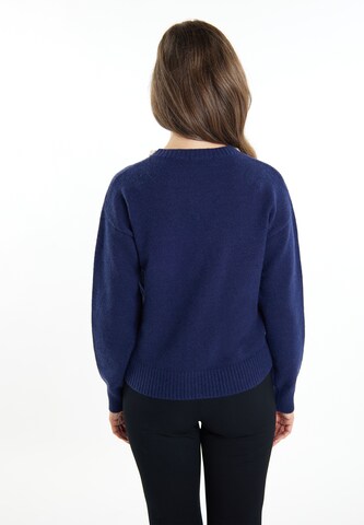 Cardigan 'Sivene' Usha en bleu