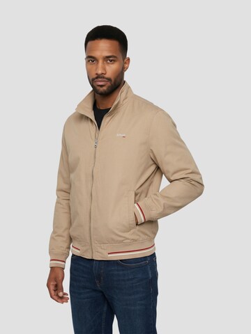 Schott NYC Between-Season Jacket in Beige: front