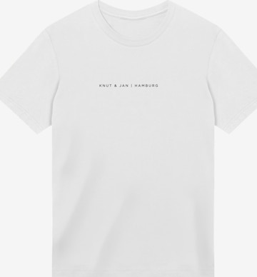 F4NT4STIC Shirt 'Knut und Jan Hamburg' in White: front