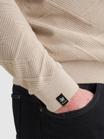 VANGUARD Pullover 'Pullover with half-zip and allover texture'‌‌‌‌‌‌‌‌‌‌ in Grau