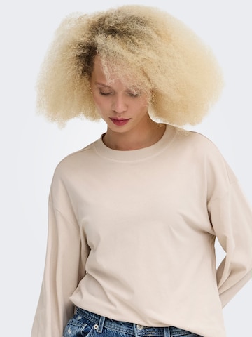 ONLY Shirt 'ONLHAPPY' in Beige