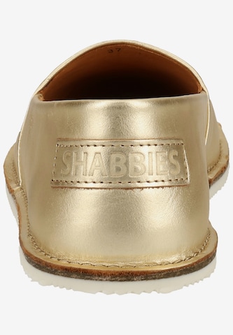 SHABBIES AMSTERDAM Classic Flats in Gold