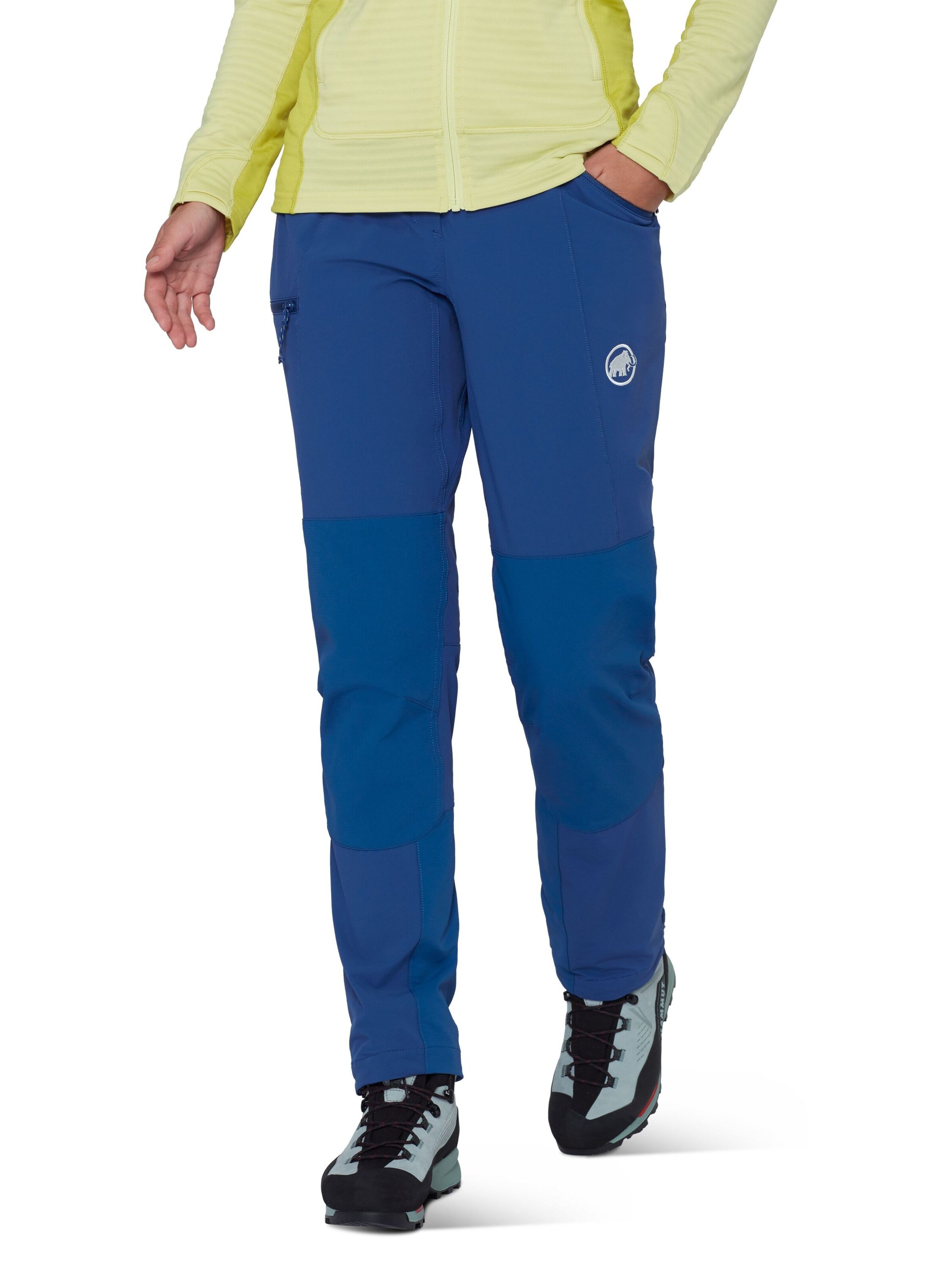 MAMMUT Regular Outdoor Pants in Blue: front