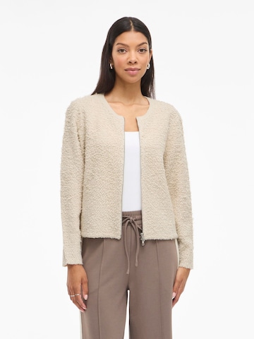 VILA Strickjacke 'PAZA' in Beige: Vorderseite