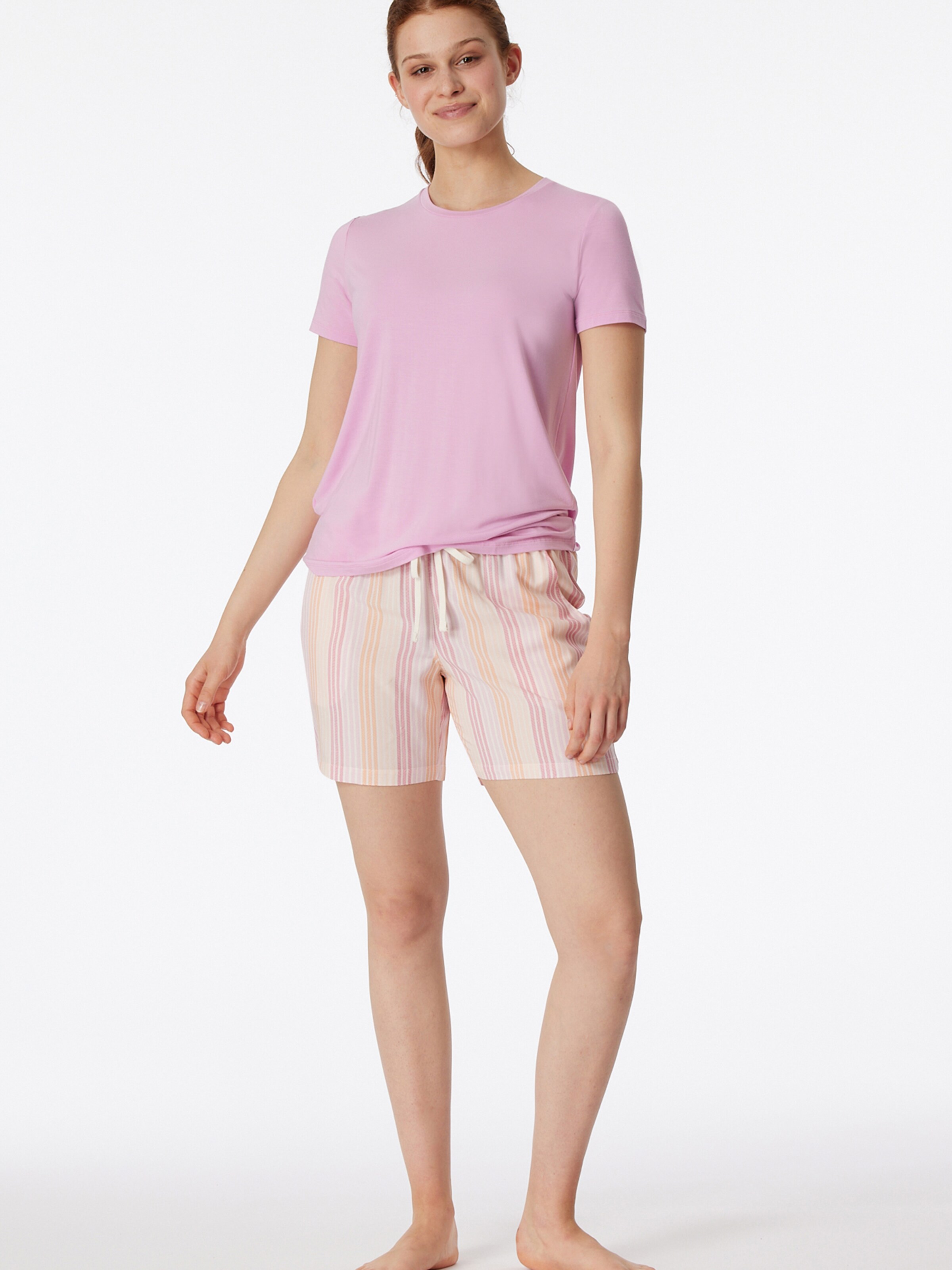 SCHIESSER Pyjamashorts 'Mix+Relax' in Pink