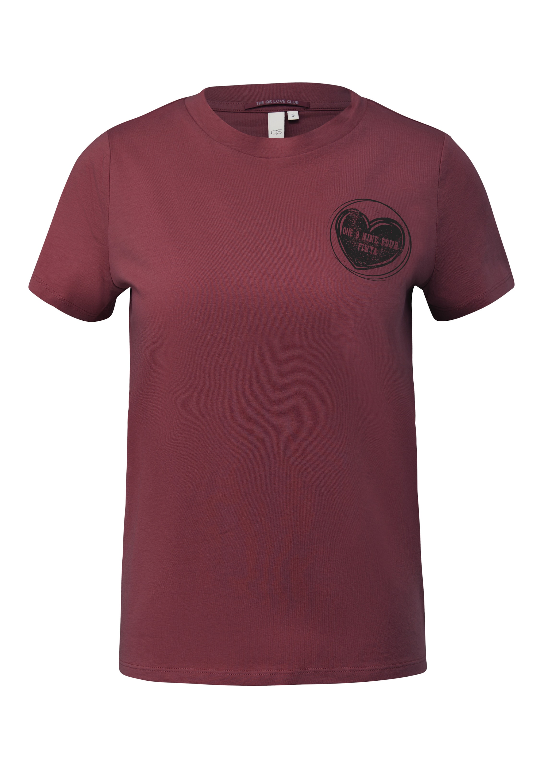 QS Shirt in Rood: voorkant