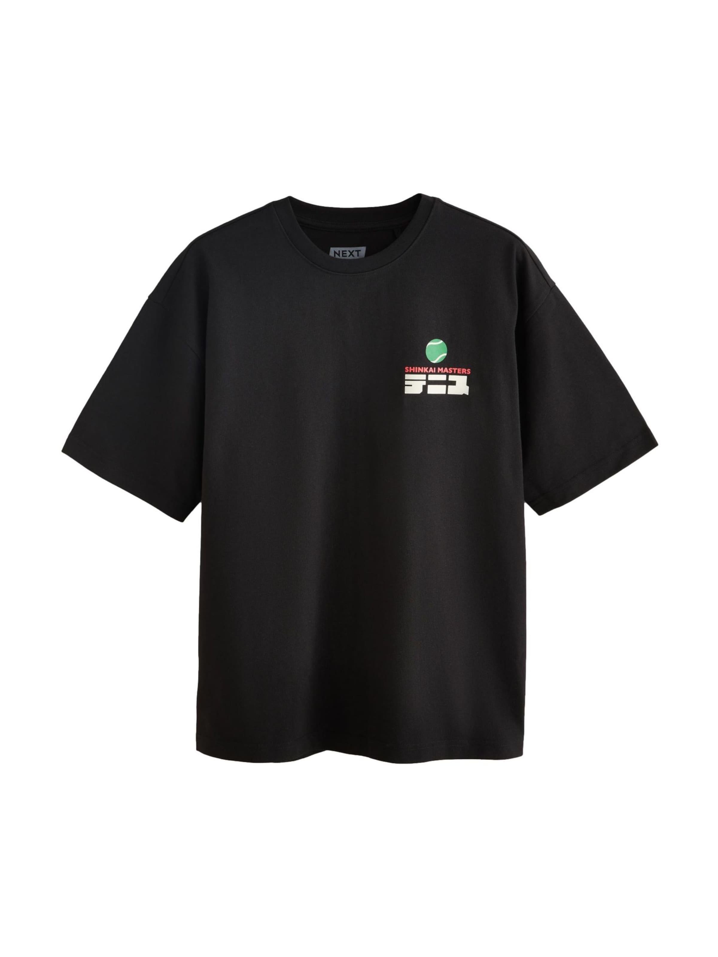 T-Shirt Next en noir : devant