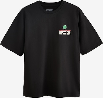 Next Shirt in Black: front