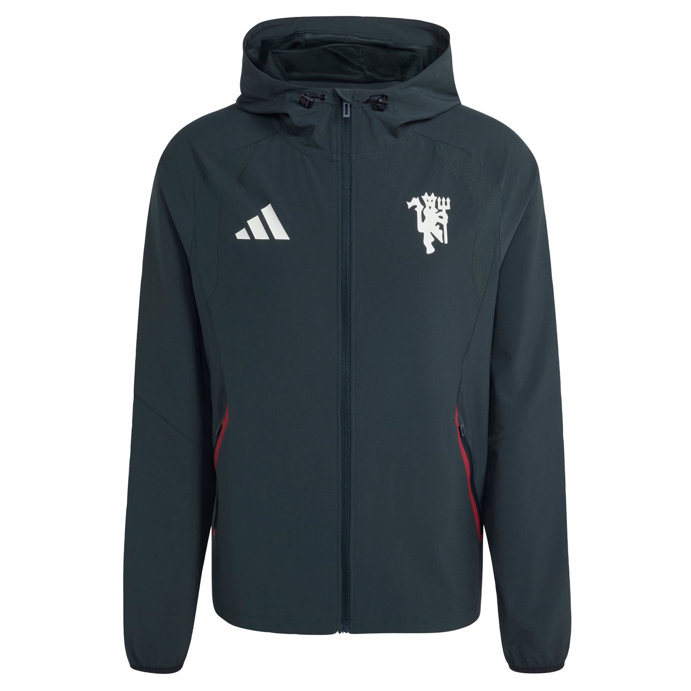 ADIDAS PERFORMANCE Sportjas 'Machchester United Tiro Travel' in XS-S in de kleur Spar / Wit, Productweergave