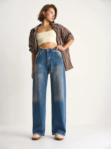 Bianco Lucci Loosefit Jeans in Blauw