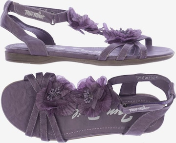 TOM TAILOR Sandals & High-Heeled Sandals in 38 in Purple: front