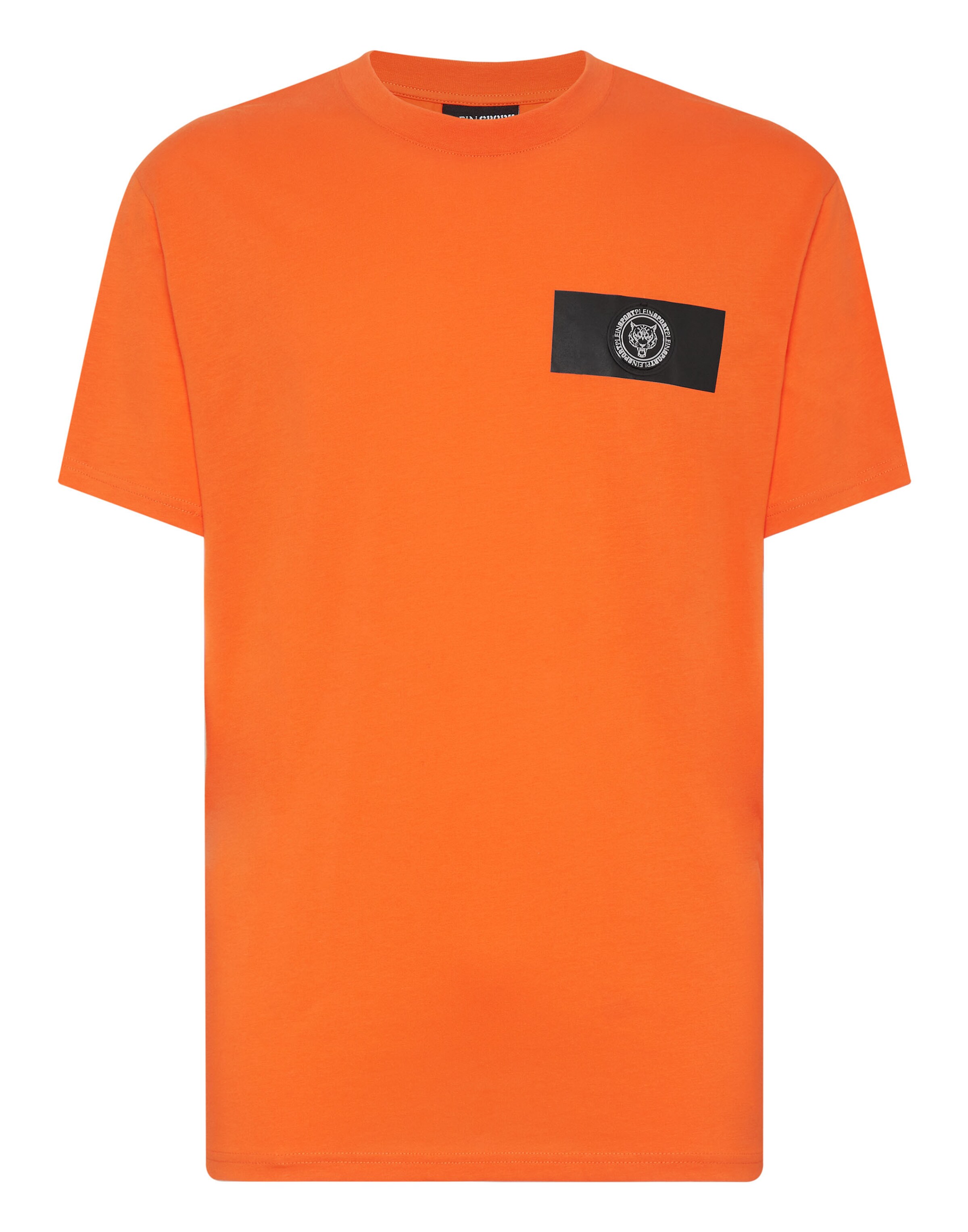 Maglietta 'Tiger' di Plein Sport in arancione: frontale