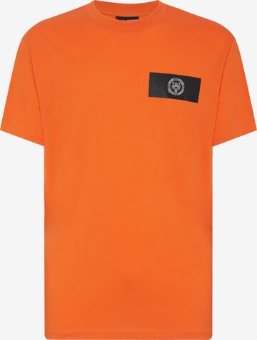 Maglietta 'Tiger' di Plein Sport in arancione: frontale