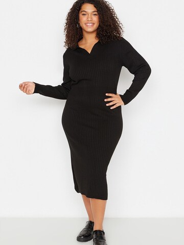 Abito in maglia di Trendyol Curve in nero: frontale