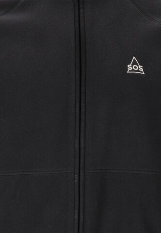 SOS Fleecejacke 'Hakuba' in Schwarz