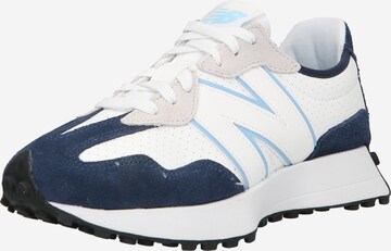 Sneaker bassa '327' di new balance in blu: frontale