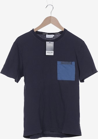 Calvin Klein T-Shirt L in Blau: Vorderseite