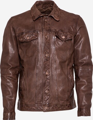 FREAKY NATION Between-Season Jacket 'Derk' in Brown: front