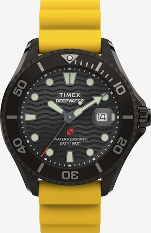 TIMEX Analog watch 'Meridian' in Yellow: front