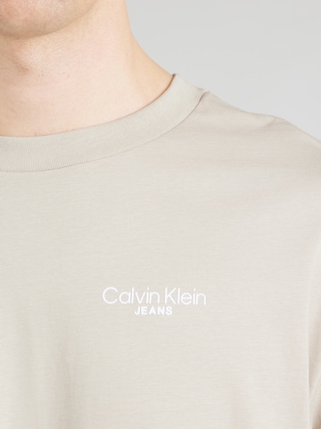 T-Shirt Calvin Klein Jeans en marron