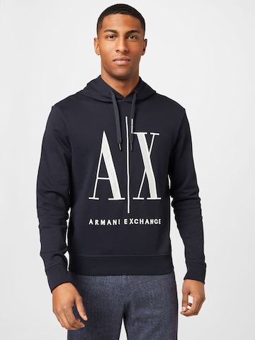 ARMANI EXCHANGE Sweatshirt i blå: framsida