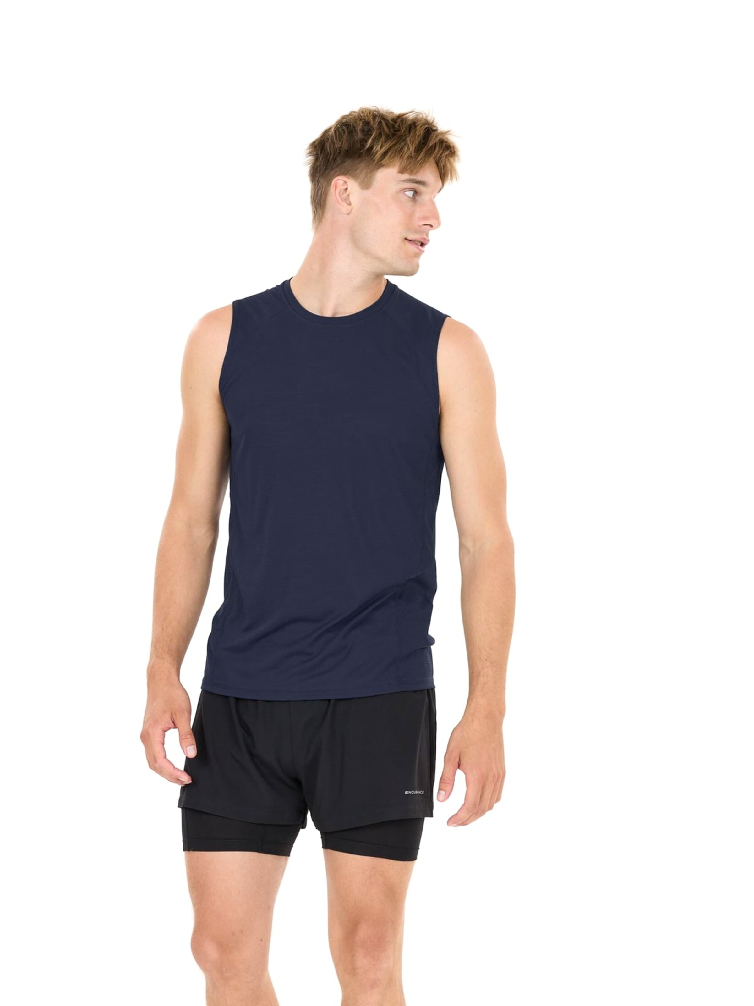T-Shirt 'Geaymay M Sleeveless Tee' ENDURANCE en bleu : devant