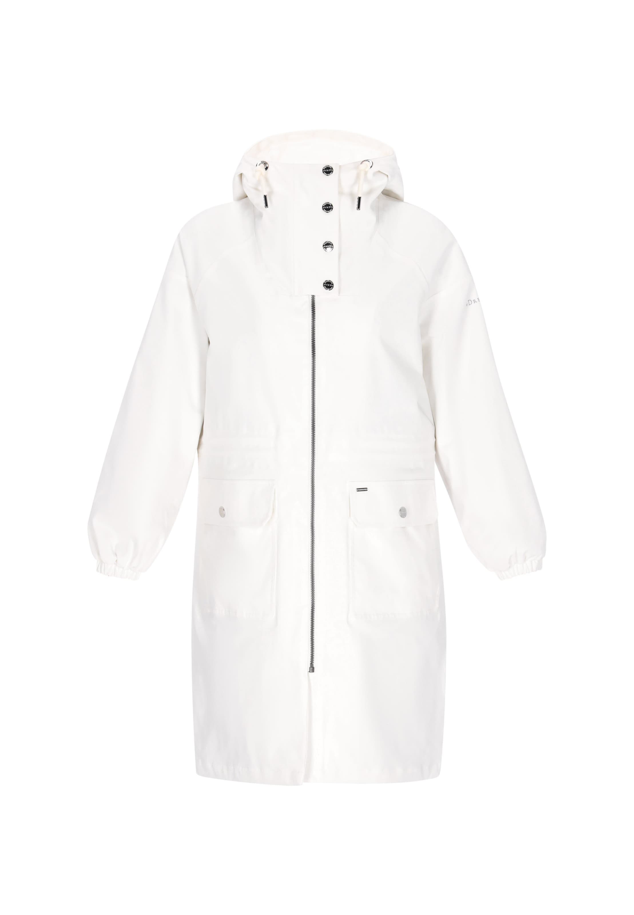 DreiMaster Klassik - Sobretudo meia-estação em branco: frente