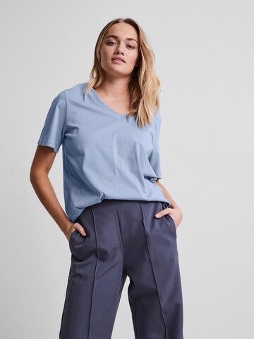 Tricou 'Ria' de la PIECES pe albastru: față