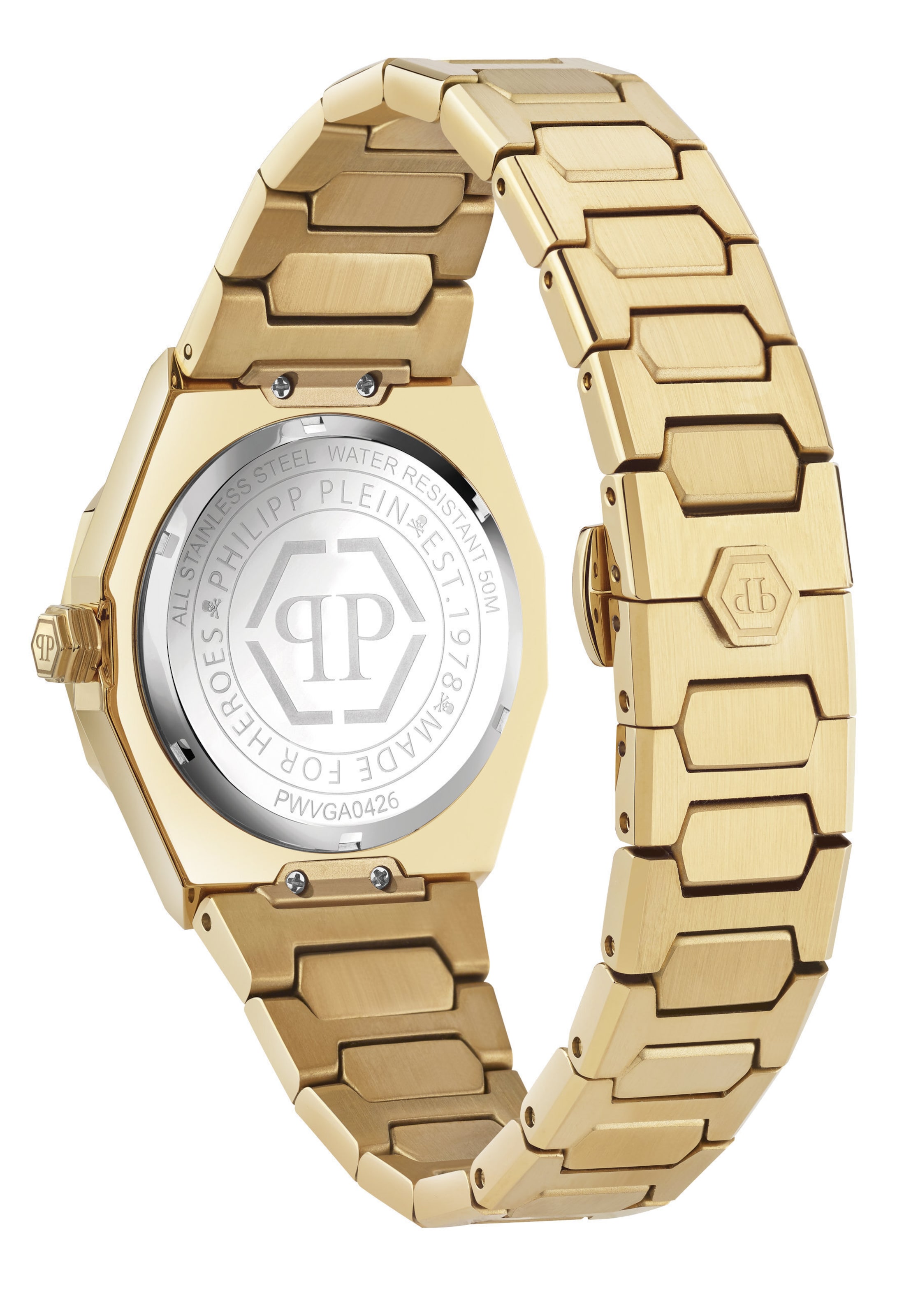Montre à affichage analogique Philipp Plein Watches en or