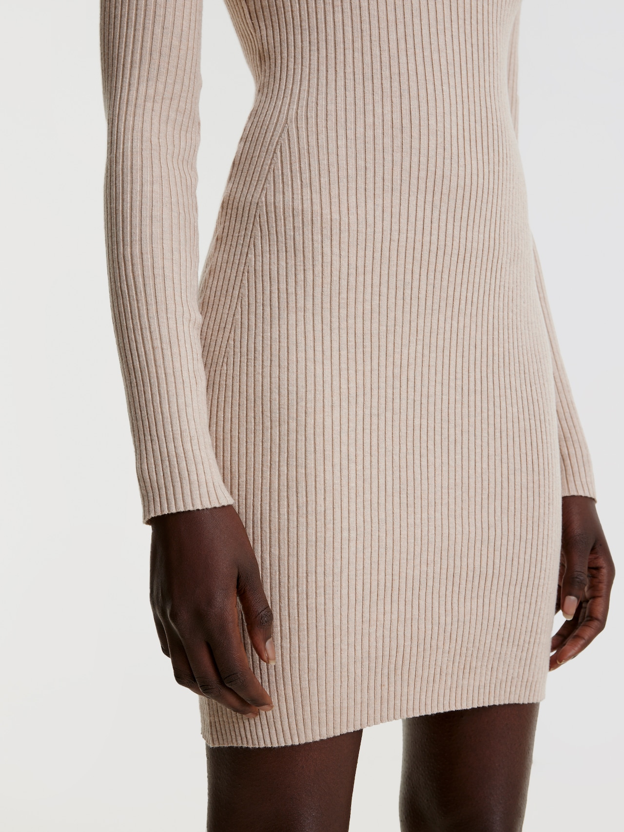 EDITED Vestido 'CORINNA' beige moteado