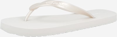 36 dydžio Šlepetės per pirštą iš Calvin Klein, spalva – sidabro pilka, Prekių apžvalga