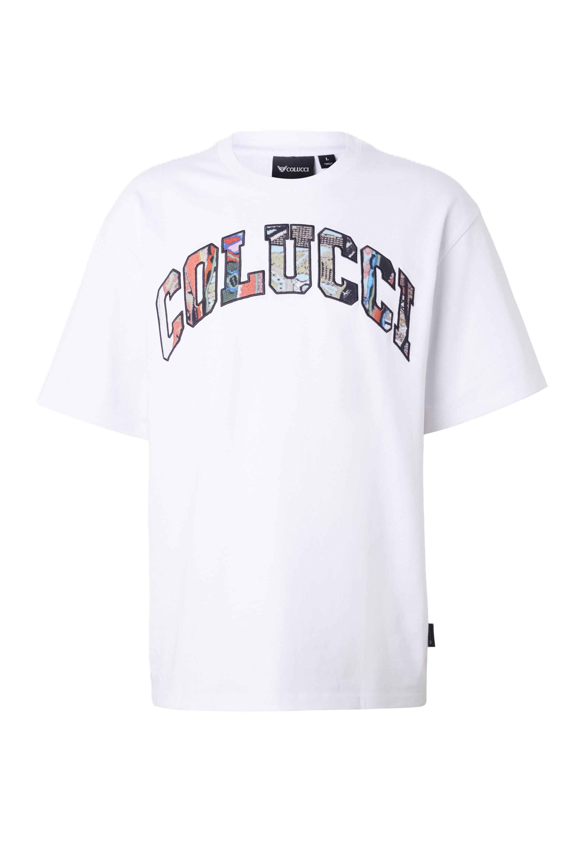 Colucci T-Shirt 'College' in Weiß: Vorderseite