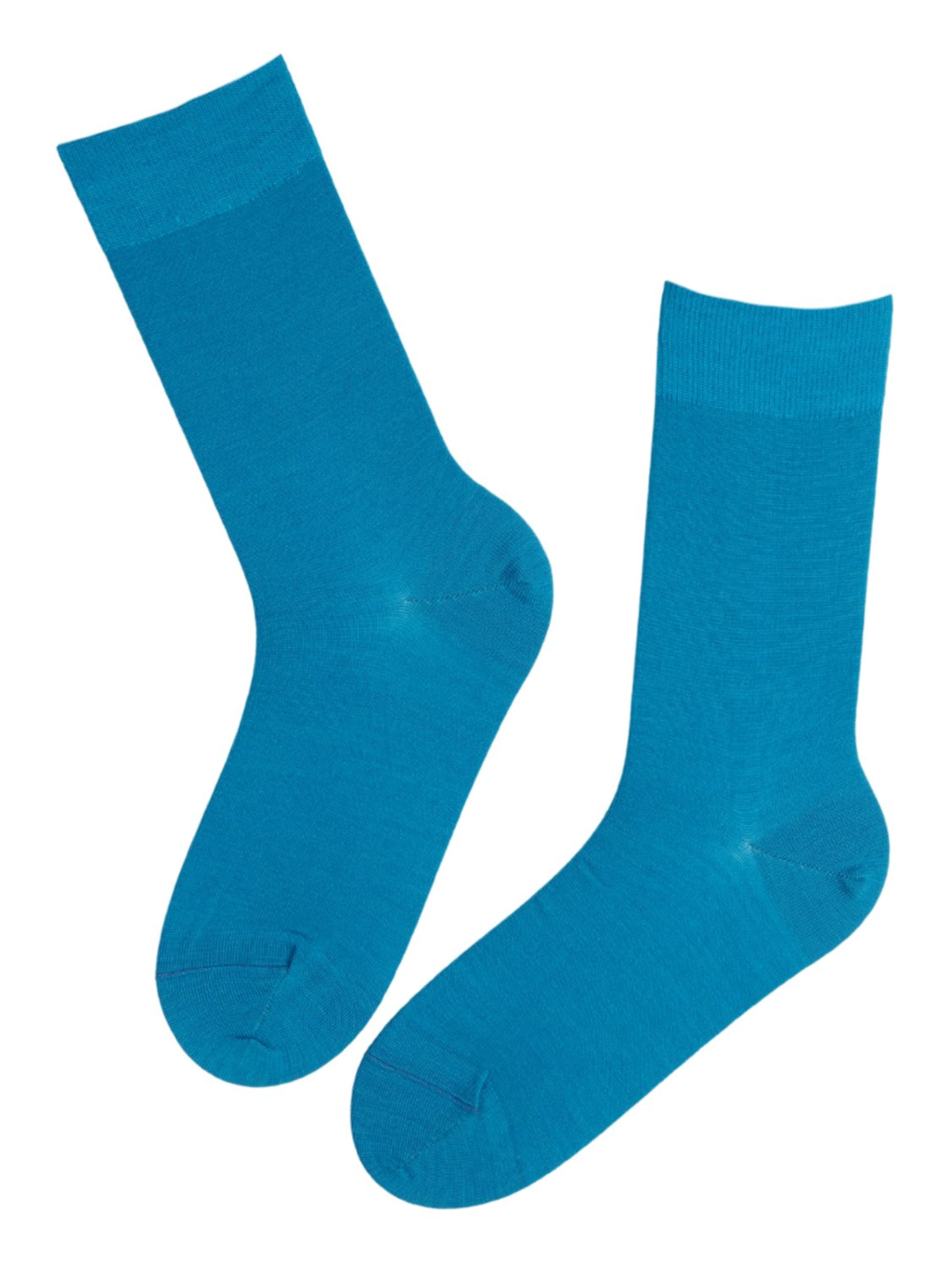Chaussettes ''HANS blue warm merino wool socks for men'' Sokisahtel en bleu