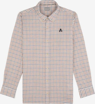 Scalpers Regular fit Button up shirt 'Bd Autumn' in Beige: front