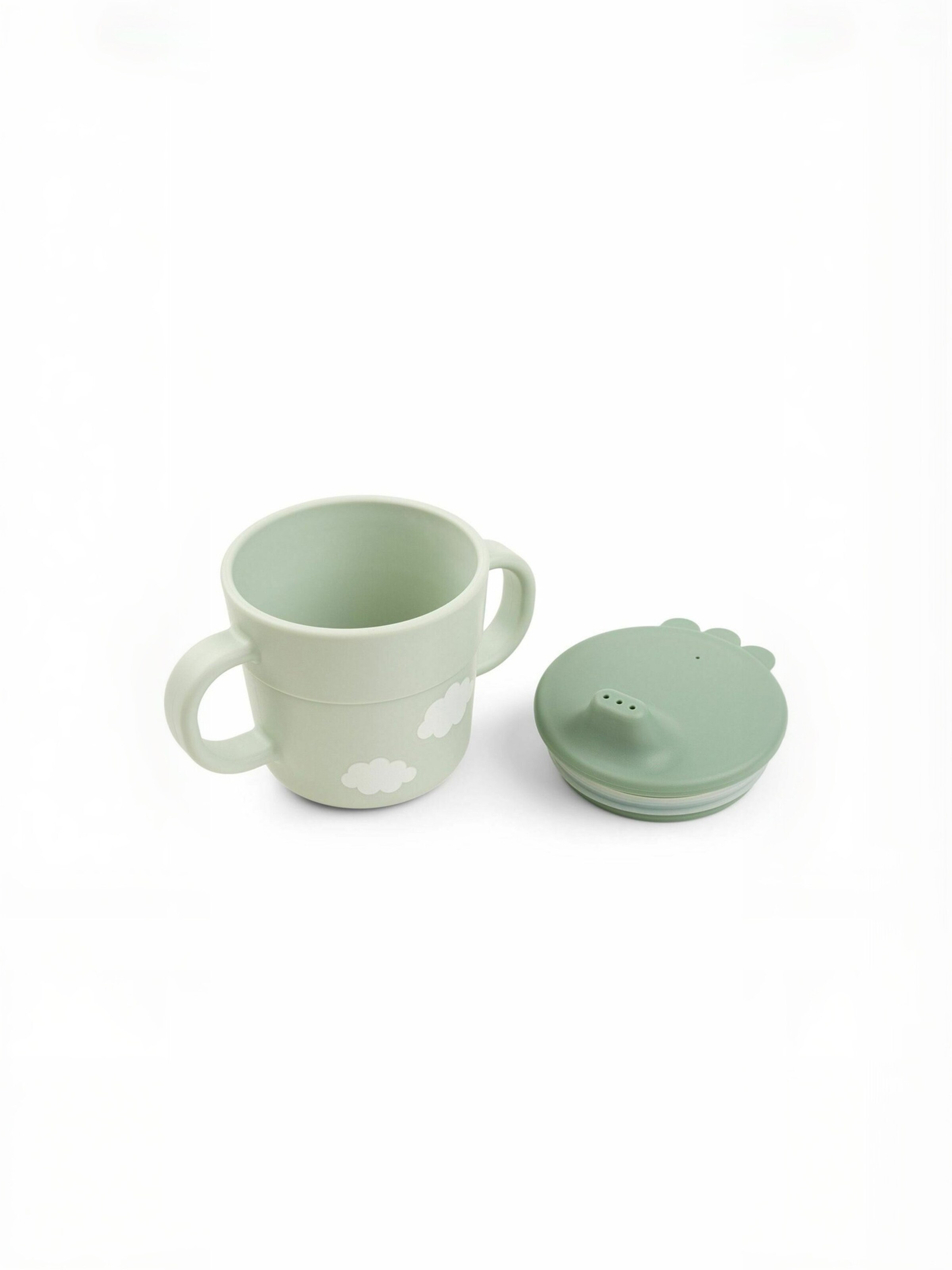 Done by Deer Tableware Set ' Happy clouds ' in Green: front