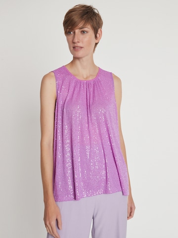 Ana Alcazar Top 'Labesi' in Purple: front