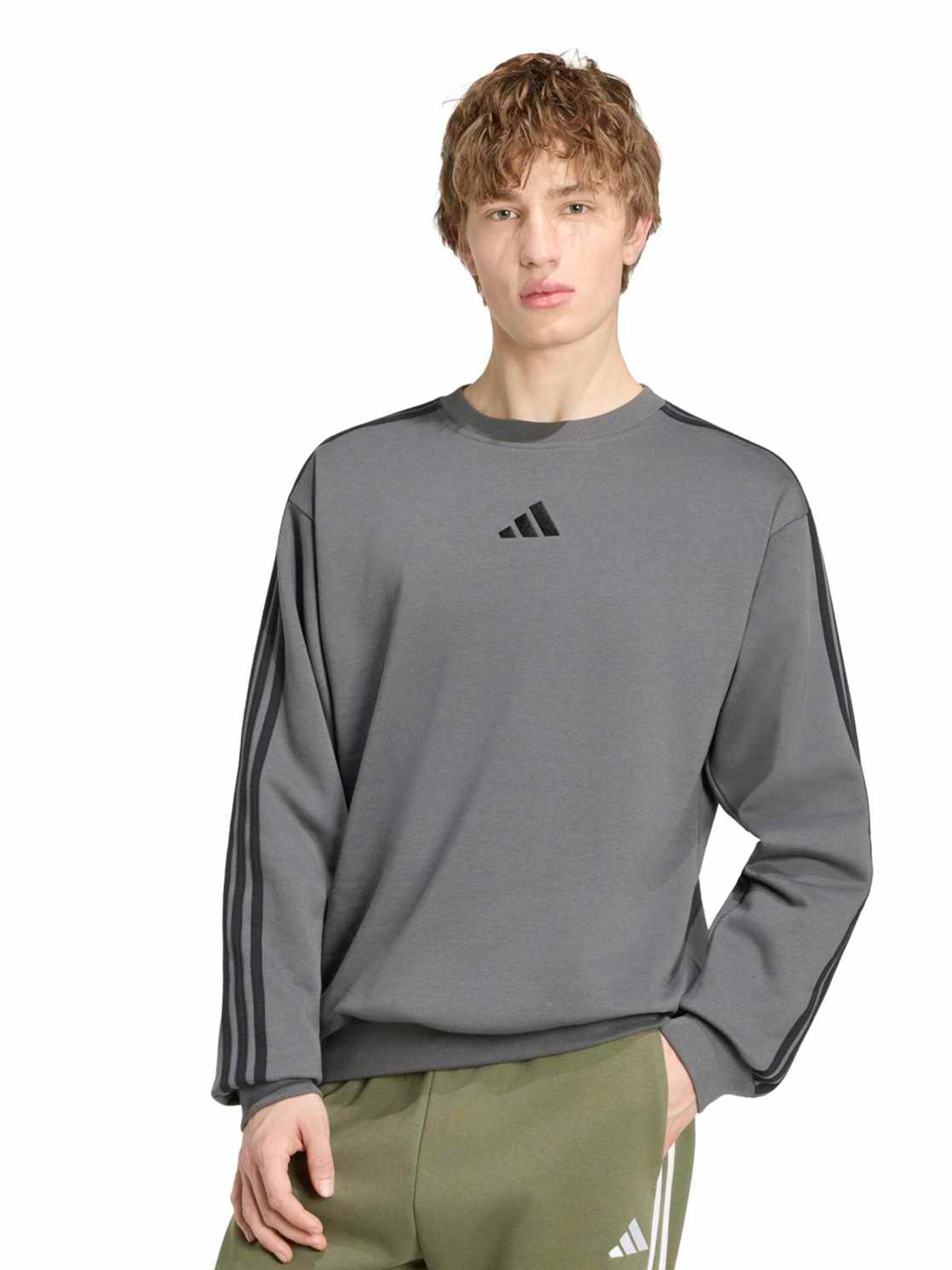 ADIDAS SPORTSWEAR Urheilullinen collegepaita värissä harmaa: etupuoli