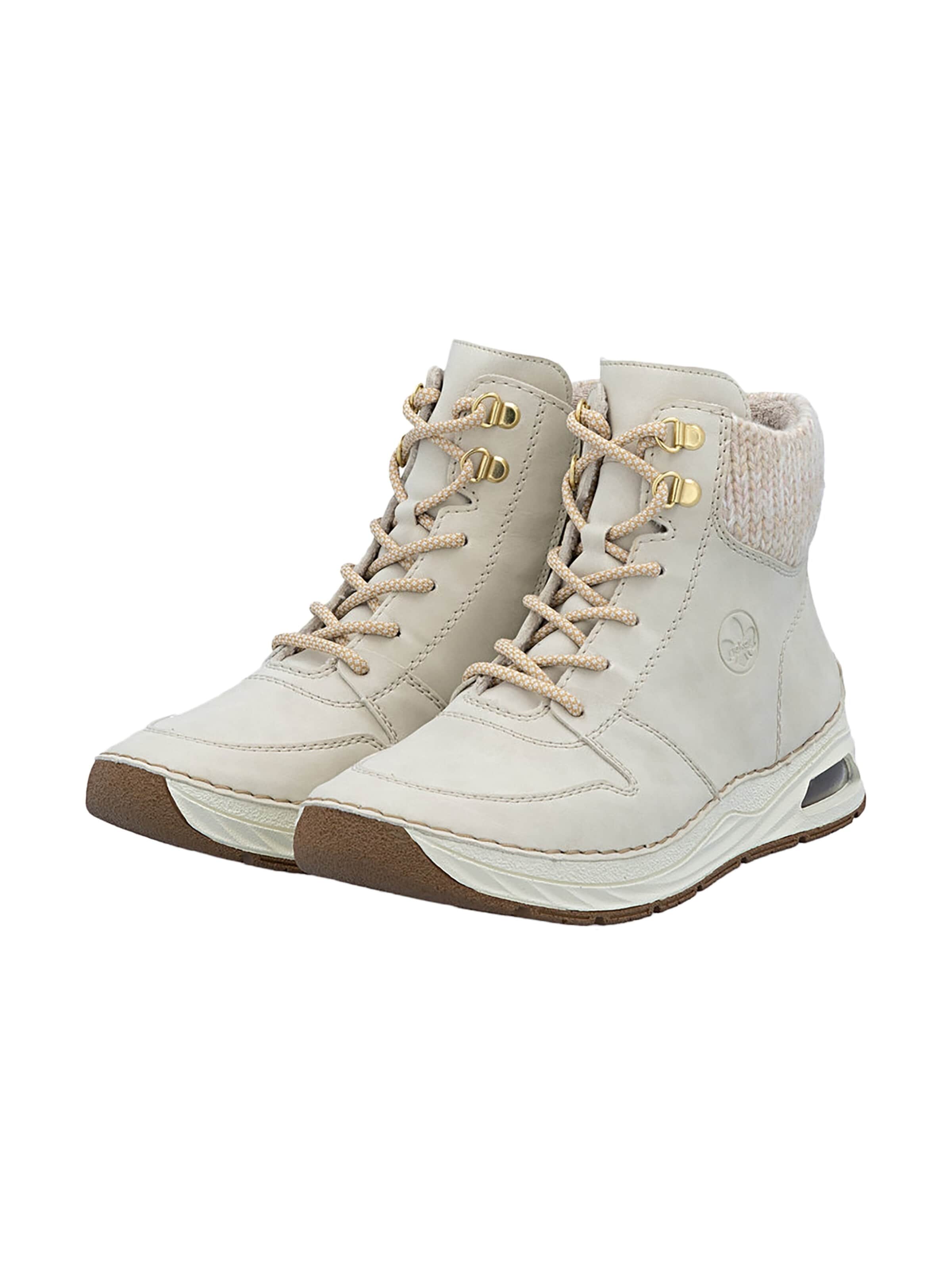 Sneaker alta di Rieker in beige